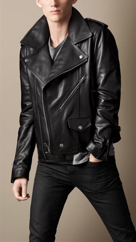 burberry brit leather motorcycle jacket